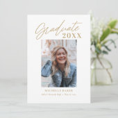 Efforless Charm Editable Color Abschluss Einladung (Stehend Vorderseite)