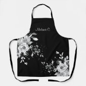 Efforless Elegance Black & White Medium Schürze (Vorderseite)