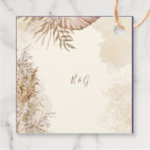 Efforless Modern Wedding Vibes Geschenkanhänger (Rückseite)