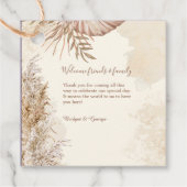 Efforless Modern Wedding Vibes Geschenkanhänger (Vorderseite)