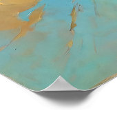 Efforless Wanderer: Farbenfroher Vogelportait Poster (Ecke)