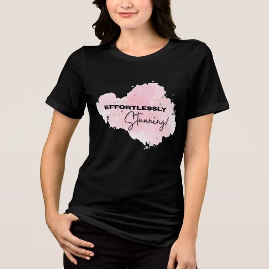 EFFORTIG ATEMBERAUBENDES Frauenhemd Tri-Blend Shirt (Vorderseite)