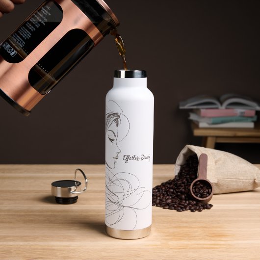 💇 ♀️ Effortless Beauty 🌬️ Trinkflasche (Kaffee)