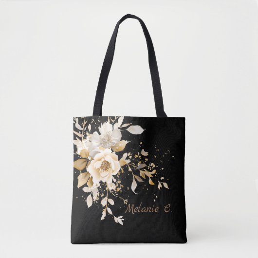 Effortless Elegance Floral Tote Tasche (Vorderseite)