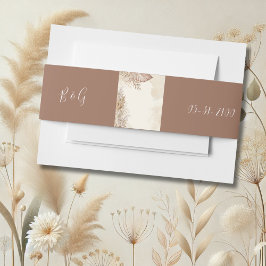 Effortlings elegante Minimalistische Hochzeit Einladungsbanderole