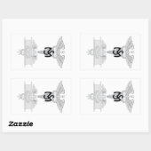 EFMB RECHTECKIGER AUFKLEBER (Blatt)