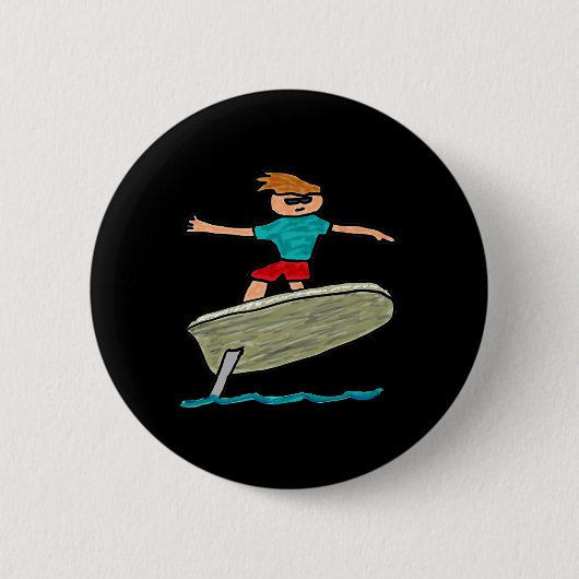 Efoil-Surfen Button (Vorderseite)