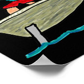 Efoil-Surfen Poster (Ecke)