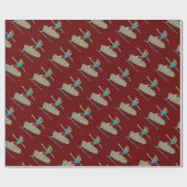 eFoil Surfing Geschenkpapier (Flach)