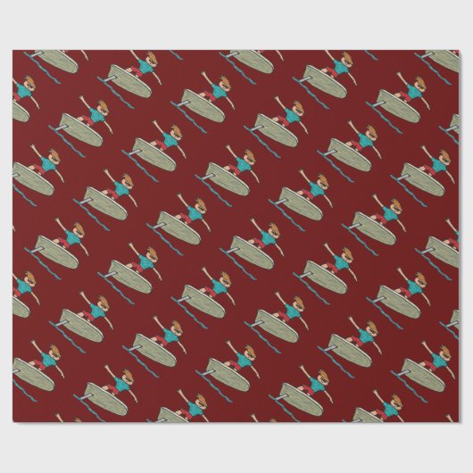 eFoil Surfing Geschenkpapier (Flach)