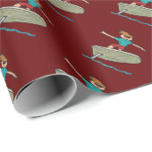 eFoil Surfing Geschenkpapier (Rolleneckpunkt)