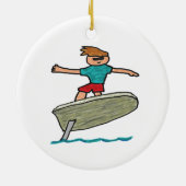 eFoil Surfing Keramik Ornament (Hinten)
