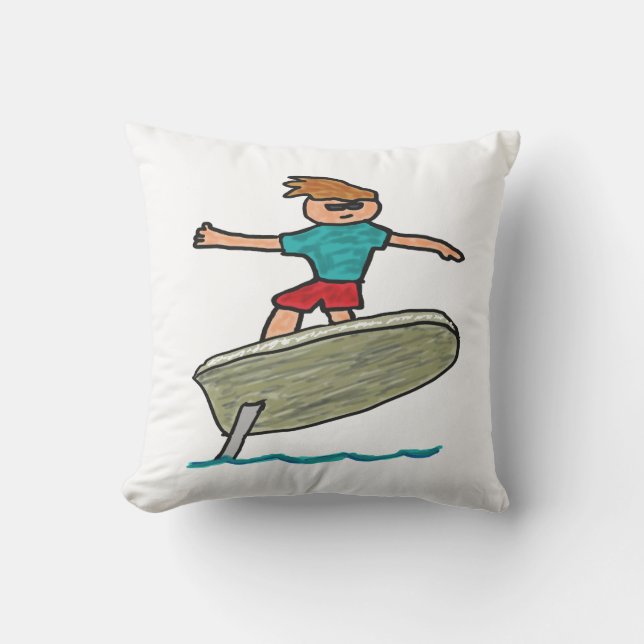 Efoil Surfing Kissen (Vorderseite)