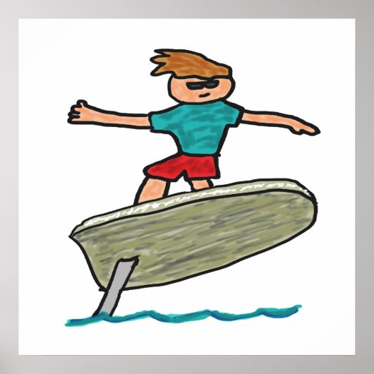 eFoil Surfing Poster (Vorne)
