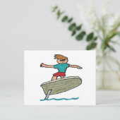 eFoil Surfing Postkarte (Stehend Vorderseite)