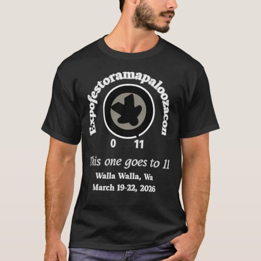 EFORP 11 Dunkles T-Shirt Schwarz Meeple (Vorderseite)