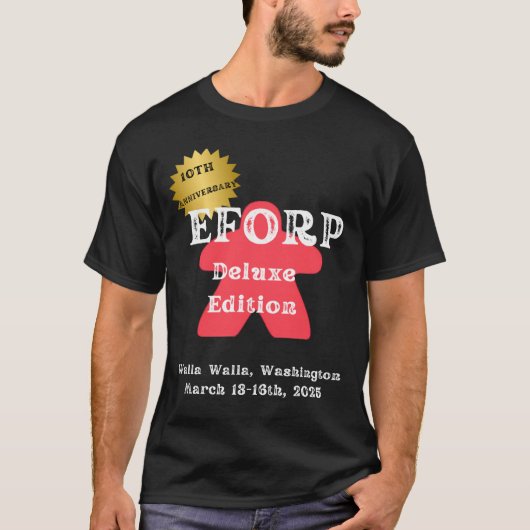 EFORP 2025 10-jähriges Bestehen Deluxe Edition Red T-Shirt (Vorderseite)