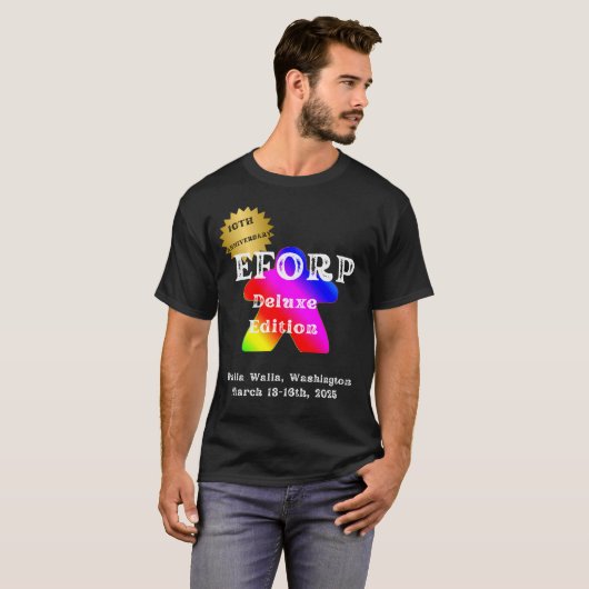 EFORP 2025 Offizielles Regenbogenhalbzeug T-Shirt (Vorne ganz)