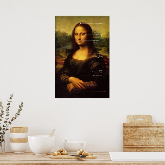 EFT Stechend mit Mona Lisa Hypnosis Geschenke Poster (Küche)
