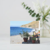 Eftalou Beach Postkarte (Stehend Vorderseite)