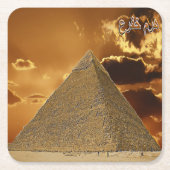 EG0005 Afrika - Ägypten - Chefren - Piramide Rechteckiger Pappuntersetzer (Vorderseite)
