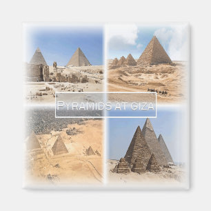 EG0064 Afrika, Ägypten, Kairo, Giza-Pyramide, Kühl Magnet