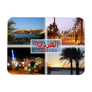 EG Ägypten - Hurghada by Night - Rotes Meer - El G Magnet