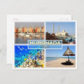 EG Ägypten - Hurghada - Rotes Meer - Postkarte (Vorne/Hinten)