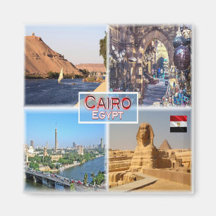 EG Kairo - Fluss Nile - Khan el Khalili - Magnet