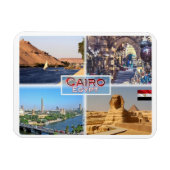 EG Kairo - Fluss Nile - Khan el Khalili - Magnet (Horizontal)