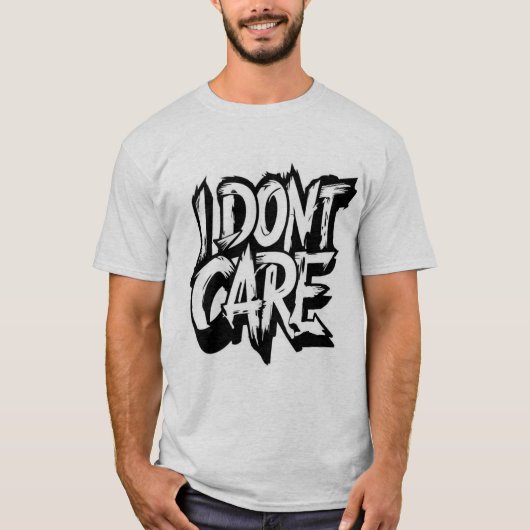 Egal bedrucktes T-Shirt (Vorderseite)