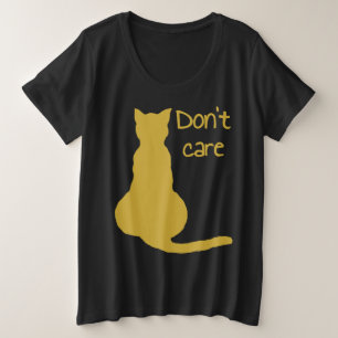 Egal-Katze Zitat Cartoon Vektor Ausschneidebild Große Größe T-Shirt