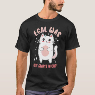 Egal Was Ich War Nicht Ironie Katze Lustige Arbeit T-Shirt