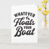 Egal, was Ihr Boot schwimmt, das Boot ist sonnig Karte (Gelbe Blume)