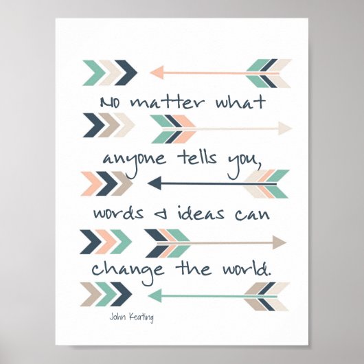 "Egal was jemand Ihnen sagt, Worte & ..." Poster (Vorne)