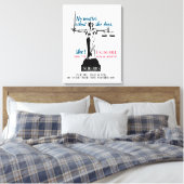 Egal, was sie tut, sie ist politisch unsympathisch leinwanddruck (Insitu (Schlafzimmer))