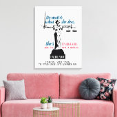 Egal, was sie tut, sie ist politisch unsympathisch leinwanddruck (Insitu (Wohnzimmer))