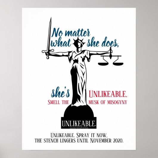 Egal, was sie tut, sie ist politisch unsympathisch poster (Vorne)