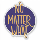 Egal welche Erholung Slogan Aufkleber (Vorderseite)