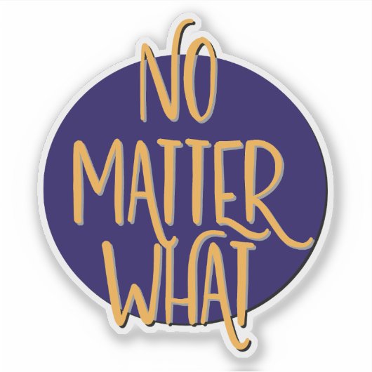 Egal welche Erholung Slogan Aufkleber (Vorderseite)