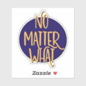 Egal welche Erholung Slogan Aufkleber (Blatt)