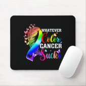 Egal welche Farbe Krebs saugt Bewusstseinsfarbe Mousepad (Mit Mouse)