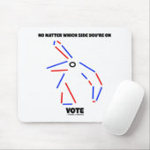 Egal welche Seite bei der Abstimmung Donkey Elepha Mousepad (Mit Mouse)