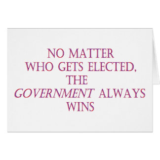 Egal wer gewählt wird, die Regierung