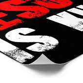 Egal wer Präsident Jesus ist König T-ShirtNein Poster (Ecke)