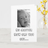 EGAL WIE ALT SIE… ERHALTEN KARTE (Gelbe Blume)