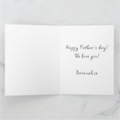 Egal, wie du es schneidest, du bist der beste Papa Karte (Innenseite)