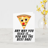 Egal, wie du es schneidest, du bist der beste Papa Karte (Gelbe Blume)