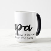 Egal wie es passiert Papa-Tasse Verwandlungstasse (VorderseiteRechts)