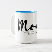 Egal, wie es passiert, wenn Mama-Tasse Zweifarbige Tasse (Vorderseite Links)